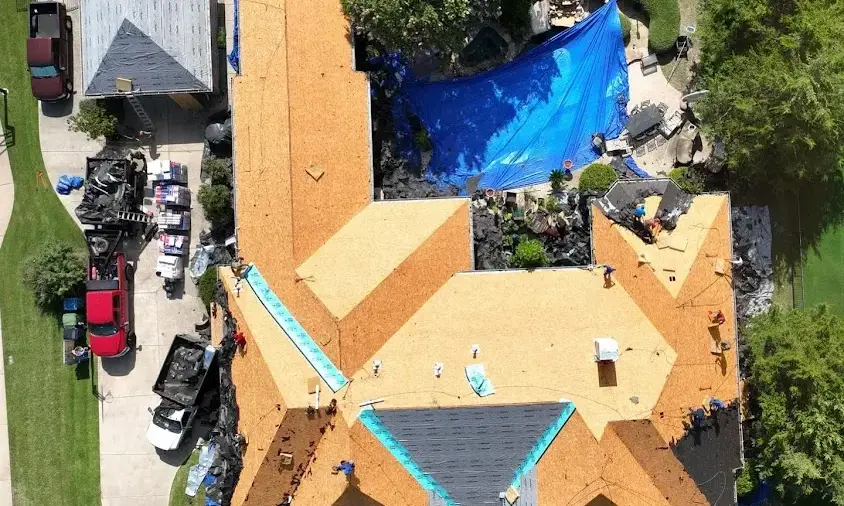 Professional Roof Repair being performed in Myrtle Beach